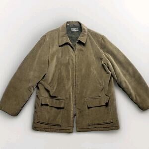 Vintage Mr Wrangler Sherpa Lined Corduroy Jacket Brown Ranch Coat Men’s Size 44